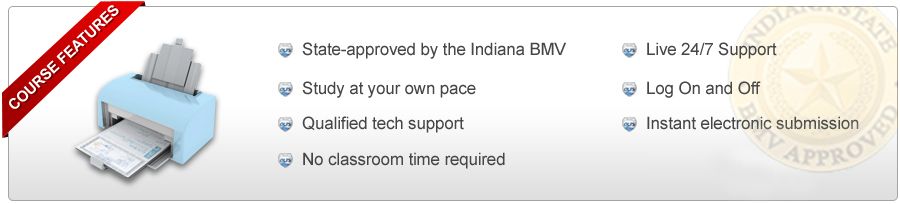 Indiana Traffic Course Features